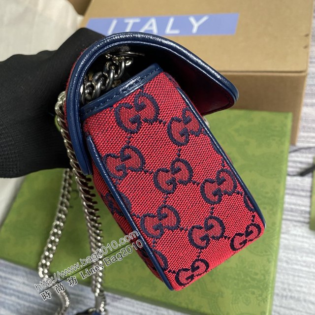 Gucci新款包包 古馳鏈條單肩斜挎包 Gucci全皮GG Marmont系列經典女包 446744  ydg3267